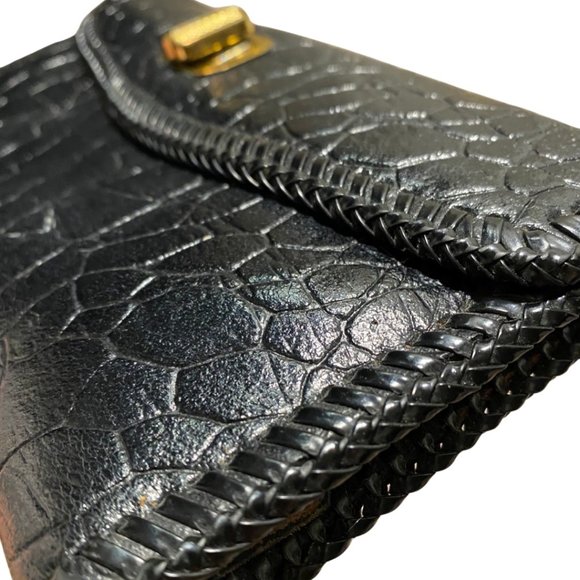 Vintage Black Leather Wallet 🖤 - Picture 2 of 5